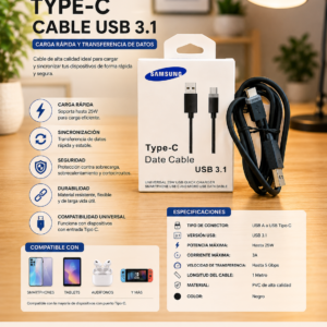 Cable Samsung Tipo C Carga Rápida