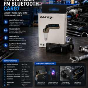 Transmisor Fm Bluetooth Carg7