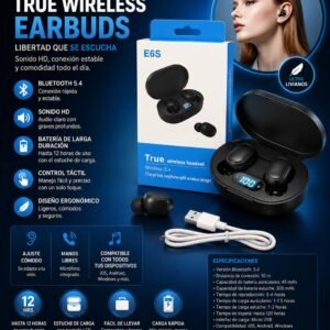 Auricular Bluetooth E6S Con Visor