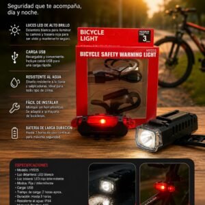 LUZ DE BICI DOBLE HY035