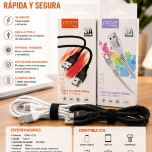 CABLE PRO21 3A OUTPUT TIPO-C
