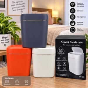 CUBO DE BASURA CON SENSOR INTELIGENTE