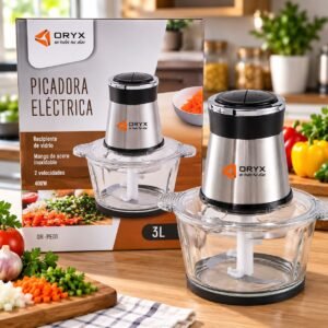 PICADORA DE ALIMENTOS 3L C/BOWL DE VIDRIO